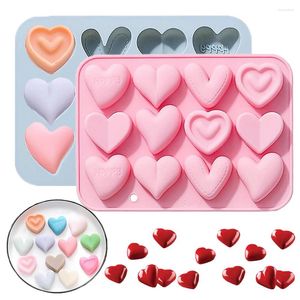 Baking Moulds 12-Cavity Silicone Molds Heart Shape Chocolate Mold For Valentine's Day Candy Jelly Fondant DIY Cake Decoration Tools