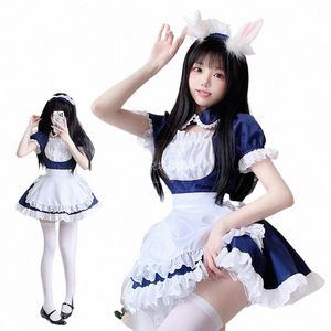 Pośrednika cosplay Princik Blue and White Dr Disfraz Cat Girl Serie