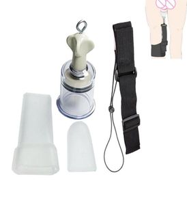 Penis Extender Vakuum Cup Bein Gürtel Aufhänger Set Erweiterung Erwachsene sexy Spielzeug für Männer Dick Enhancer Bahre Körperliche Exerciser210x3413744