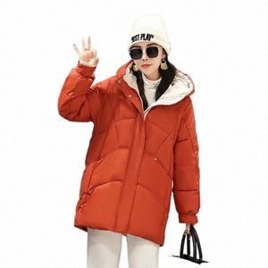 2023 New Winter Down Cott Jackets Women's Over Size Clothing Lg Parkas Slim Hooded Warm Winter Coats Female Overcoat 4XL A6ph#