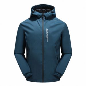 Herren Herbst Schrumpfbare Kapuzenjacke Outdoor Dünne winddichte atmungsaktive Mountainbike-Mäntel Solide Laufstil Jacke Top Z8tW #