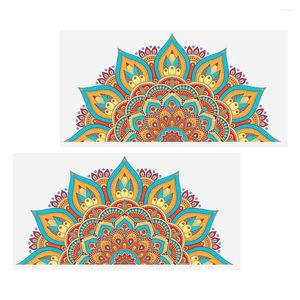 Sfondi colorati mandala decal decal muro adesivo bohémien decorazioni per la casa