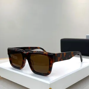 Sonnenbrille 2024 Ankunft Quadratische Männer Shades Licht Luxus GV40039U Schildkröte Sonnenbrillen Handgefertigte Acetat-Sonnenbrillen