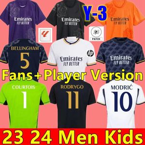 23 24 Maglie da calcio Bellingham Real Madrids Vini Jr Shirt calcistica camisetas Camiavinga Rodrygo Rudiger Modric Kroos Tchouameni Valverde Men Kids Shirt Uniforms