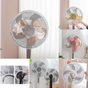 2024 Electric Fan Dammtät fläktskydd Täckning Säkerhetsnätskydd Anti-Pinch Handfansskydd Net Cover Universal Ildren Fan Case