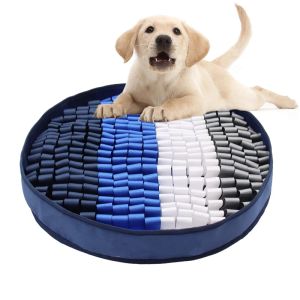 Tasarlar Pet Dog Snuffle Mat Kedi Koklama Eğitim Battaniyesi Çıkarılabilir Polar Pedler Mat Stresli Burun İşi Bulma Bulmacası Oyuncak Pet Burun Ester