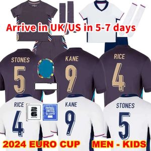 24 25 Jersey Bellingham Home Away Soccer Choccer Rice Saka Foden Rashford Sterling Stones Grealish Kane Kids Fans Player Shirt Kit