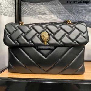 Worki wieczorowe Kurt Geiger Londyn Black Medium 26cm Cross Body Bags Oryginalne skórzane torebki sprzęgło Vintage Chains Bag Messenger Bag Lea2941