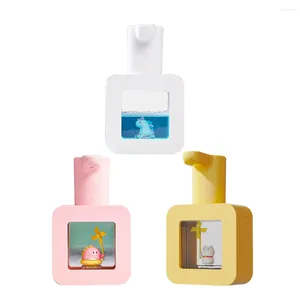Liquid Soap Dispenser Cartoon Cute Pet Foaming USB laddande skumdispensers väggmonterad beröringslös sensor för badrumsskolan
