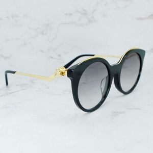 Vintage güneş gözlüğü metal leopar sınırlı güneş camları erkekler ve kadınlar için lüks Deisgner Carter marka gözlük gafas de sol281d