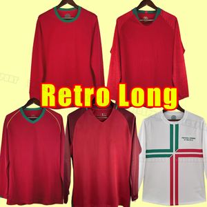 Long sleeve Portugal Retro Soccer Jerseys Rui Costa Figo Ronaldo Nani CARVALHO Football Shirts vintage classic Portugal Uniforms 2016 16 2006 2012 06 12 2018 18