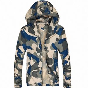 Camoue Lightweight Jackets Men Hooded Slim Fit LG Sleeve Zipper Coat Army Tactical Military Jackets Men Clothing 2020 H8FT＃