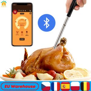 Medidores sem fio carne termômetro alimentos ferramentas de cozinha digital bluetooth churrasco medidor de temperatura para forno grill churrasco bife peru fumante