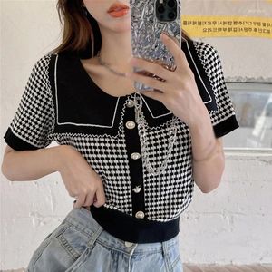 Women's Jackets Button Front Sailor Collar Short Sleeve Ribbed T Shirt Top Summer Beach Outwear