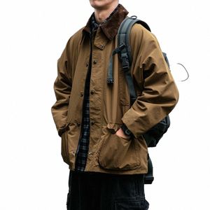 Vintage Outdoor Windjacke Jacken Für Männer Kleidung Japanische Harajuku Hohe Qualität Casual Revers Fracht Mantel Fi Jacke Männliche e0T9 #