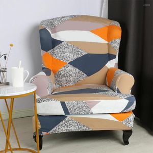 Capas de cadeira Capa de asa removível Anti Slipcovers Home El Elastic Móveis Voltar 3D Impresso Decorativo Alto Estiramento Protetor