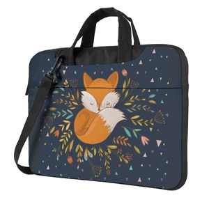 Custodie per laptop Zaino Cute Fox Fiori e triangoli Borsa per MacBook Air Pro HP Huawei Microsoft 13 14 15.6 Custodia morbida antiurto 24328