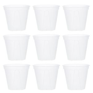 Planters 10st Orchid Planter Root Control Clear Pot Flower Container Plastiska orkidkrukor med hål orkidéer för kontorsheminredning