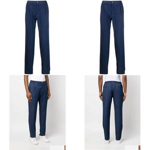 Męskie dżinsy projektant Kiton zrelaksowany elastyczne wiosenne jesienne długie spodnie dla mężczyzny nowe styl dżinsowe spodnie upuszczone odzież OTR1W
