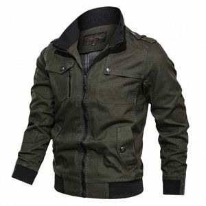 Dolcevita da uomo autunno inverno solido Tasca con cerniera Butt Rivet Vite Filo Lg Manica Giacche Cappotti Fi Casual Allentato Top J24c #