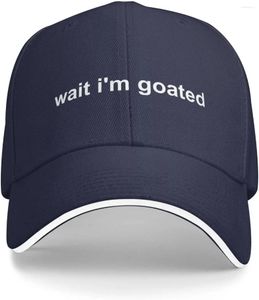 Ball Caps Wait I'm Goated Hat Men Baseball Hats Adjustable