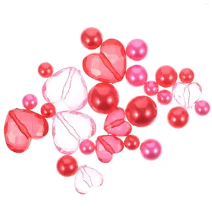 Vases Vase Floating Pearls Fillers Red Filling Valentine Tall For Centerpieces Acrylic Child Valentines
