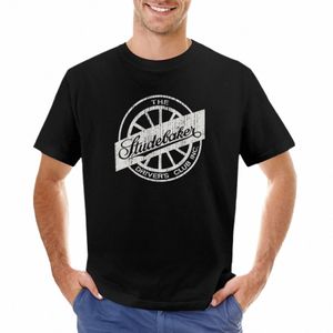 Футболка Studebaker Driver's Club Inc., быстросохнущая футболка, футболки для спортивных фанатов, простые черные футболки для мужчин i0Ny #