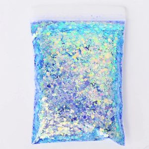 Glitter 1000G Nail art glitter scintilla 3D fiocchi in polvere olografica laser gradiente quadrati sciolti sciolti sciolti grossi paillettes scintillanti