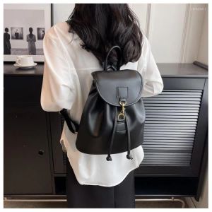 2024 Shopping Bags Summer Fashion Korean Version Texture Backpack College Students Class Travel