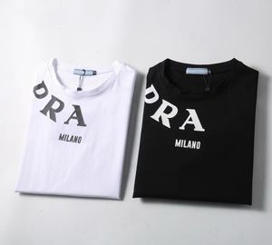 Large Men's T-shirt 2024 Designer Summer New Cotton Short Sleeve Neckline Printed Letter Logo Casual Sports Round Neck Triangle Label Top Asia Plus Size s-XXXXXL