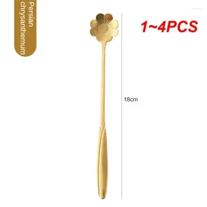 Coffee Scoops 1-4PCS Small Spoon Long Handle Stainless Steel Kitchen Accessories Seasoning Meticulous 18cm