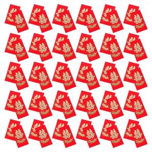 Gift Wrap 60 Pcs Long Double Happiness Red Envelope Wedding Money Year Hong Bao Pocket Paper Delicate