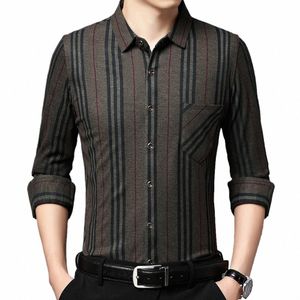 2022 marca listrada camisas masculinas para roupas masculinas coreano bolso fi lg manga camisa luxo dr roupas casuais 9021 84hU #