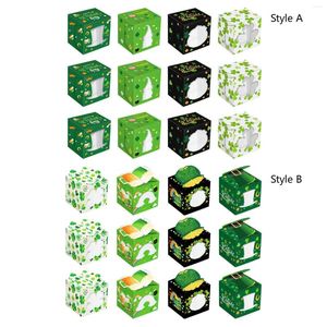 Gift Wrap 12pcs St. Patrick's Day Boxes Treat With Transparent Window Portable