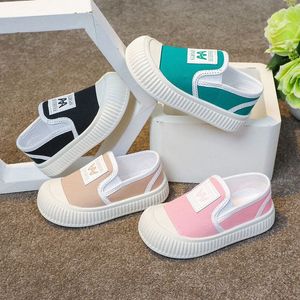 Barn sneakers canvas casual småbarnskor springa barn ungdom baby sportskor vår höst pojkar flickor barn skon storlek 22-33 l6ea#