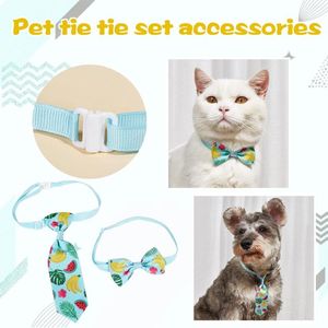 Hundkläddräkt Bow Tie Accessories Sky Pet Print Blue Banana Gentleman Out Cable 15 Feet Cat S For Food and Water Ceramic
