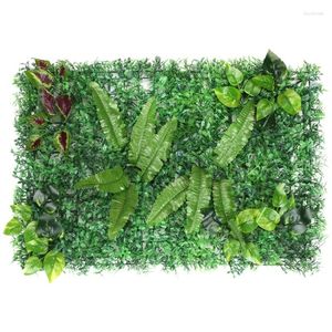 Dekorativa blommor konstgräs DIY miniatyr gräsmatta trädgård prydnad grön a