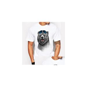 Men'S T-Shirts Mens Fashion Crazy Dj Cat Design T Shirts Cool Tops Short Sleeve Hipster Tees Drop Delivery Apparel Clothing Polos Dhqzh