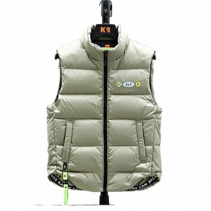 white Duck Down jacket vest men's new spring and autumn close-fitting m coat Korean fi vest for teenagers 57Fx#
