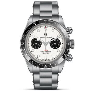 PAGANI DESIGN 2023 Mens watches Chronograph Panda Retro Sport Luxury Quartz Watch For Men Sapphire 10Bar Waterproof Wrist 240315