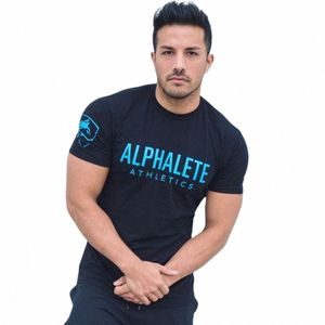 Cott Running Sport T-shirt Men Gym Fitn Chuda koszulka krótkiego rękawu TEE TEE TEE MALE Summer Kulturystyka