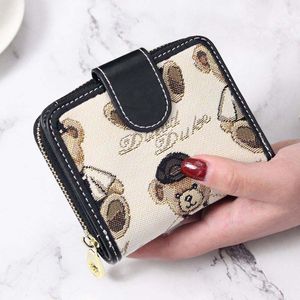 Hihg Luxury Designer Wallet Woman Fashion Embansings Crossbody Plånbok Small Plånbok Designer Kvinna Canus Canvas Chain Bag Wallet Card Holder Mynt Purse