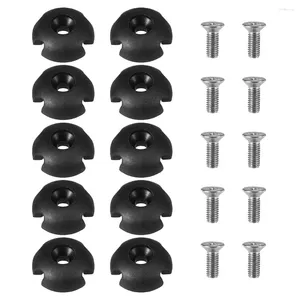 Keychains 10Pcs Deck Line Guide Slotted Round Out Pull Rope Buckle Fitting Accessories For Kayak Canoe Boat