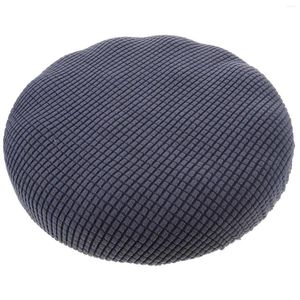 Chair Covers Round Stool Washable Seat Cover Bar Cushion Slipcover Elastic Bands Wooden Metal Swivel Reclining