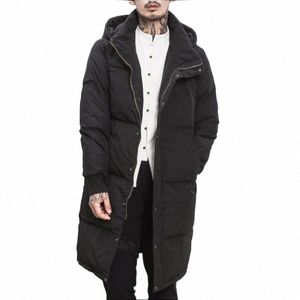 M-5XL Vinterkinesiska stilrockar Herrstockar Padded LG-ärmad Cott Jacket Slim Warm Large Size Hooded Cott Jackor Parkas O47T#