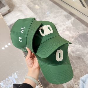 Projektant zielonej czapki baseballowej w bawełnianej vert boueille hat Casquette Caps and Hats for Mens Womens Sun