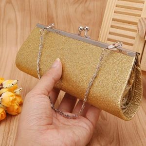 Bolsa de ombro feminina com glitter, bolsa de mão para festa noturna, banquete de casamento