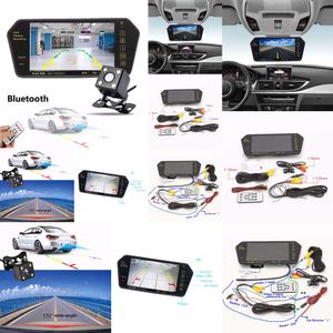 7" LCD Mirror Monitor+Wireless Car Rear View Backup Camera DVR Cam Night Vision Car DVR Free Shipping