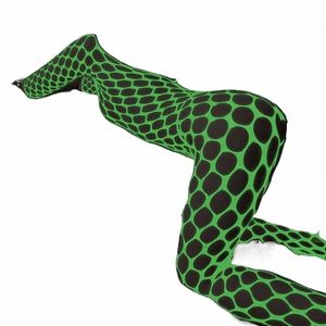 Neue Leuchtende Sexy Crotchl Dessous Teddies Fishnet Bodysuit Frauen Erotische Outfit Stretch Mesh Hohl Unterwäsche Bodystockings U3vY #