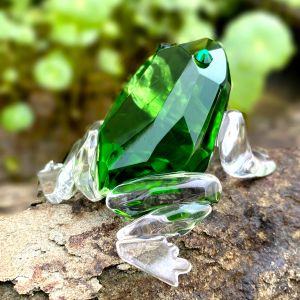 Miniatures K9 Crystal Frog Figurines Collection Glass Vivid Animal Paperweight Table Ornament Craft Kids Birthday Gifts Home Decor